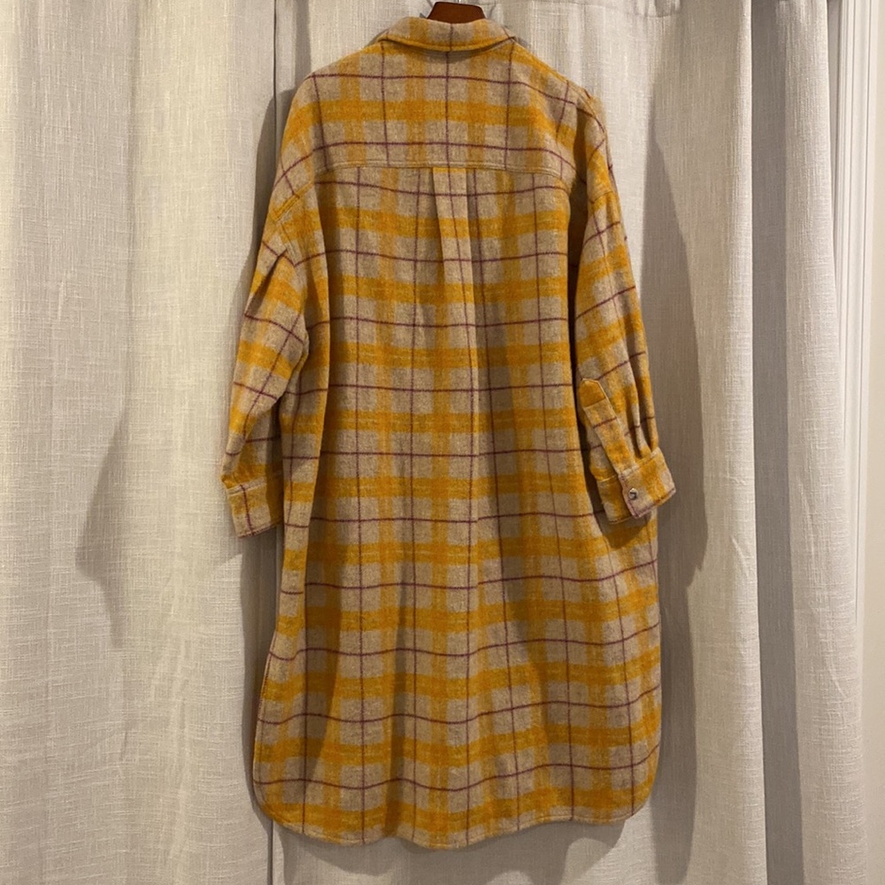Isabel Marant Yellow Plaid Coat - Picture 3 of 9